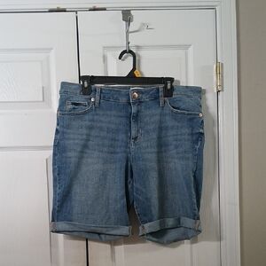 Sonoma Mid Rise Bermuda jean shorts  Sz 18 NWOT